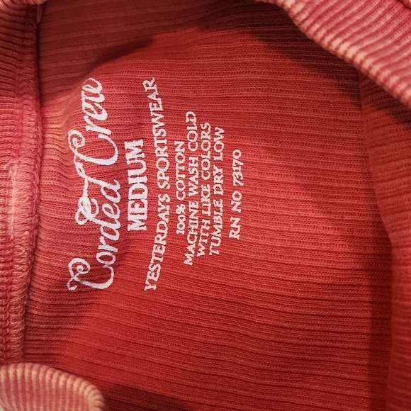 Corded Crew Cotton Crewneck Sweatshirt - Picture 3 of 4